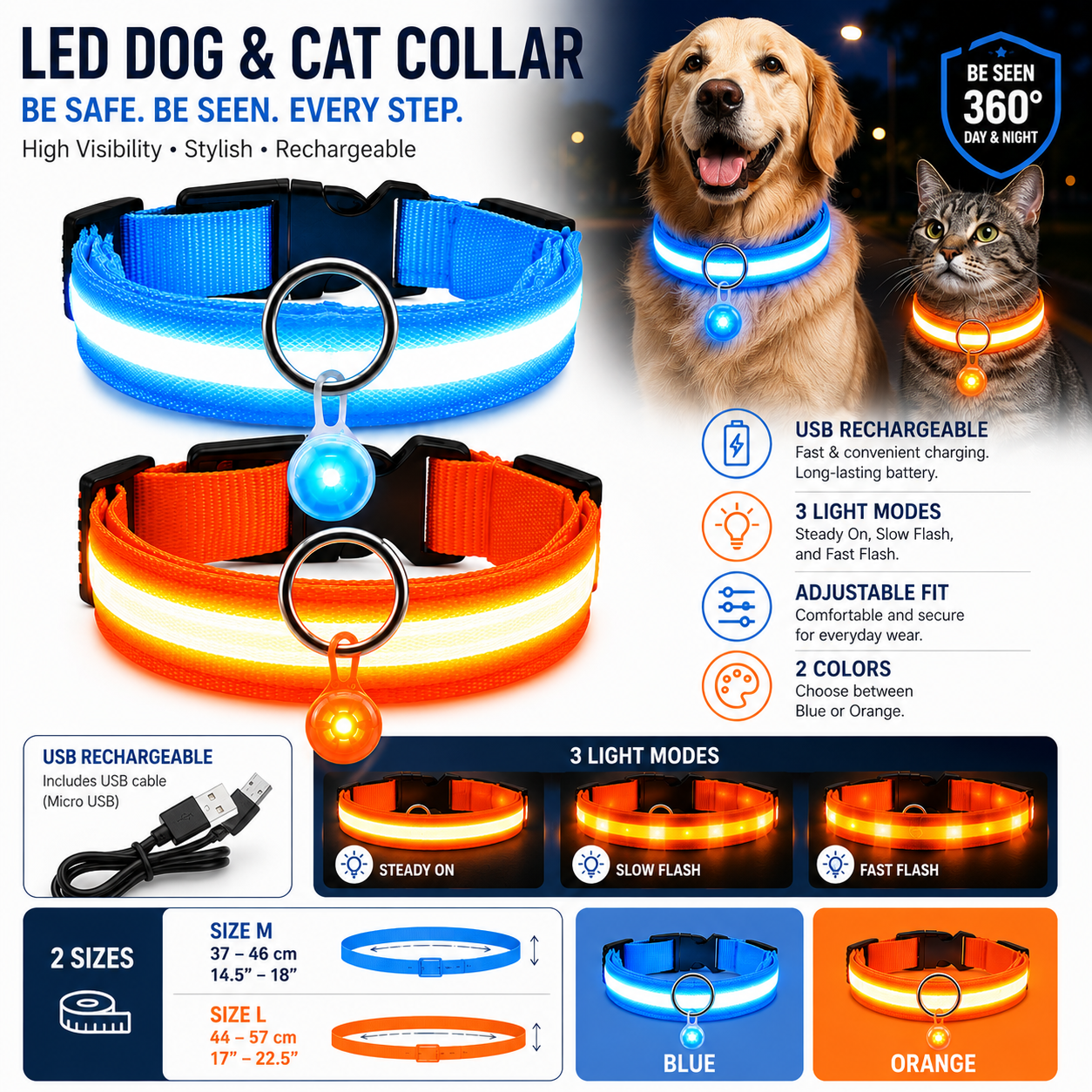 LumiPaw™ LED Collar
